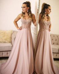 See Through Corset Chiffon Evening Dress Long - RongMoon