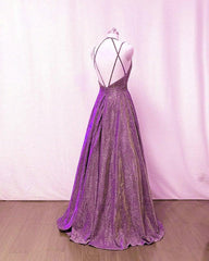 Glitter Ball Gown Prom Dresses Cross Back - RongMoon