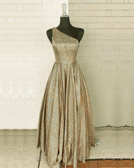 Ball Gown One Shoulder Sparkly Dresses