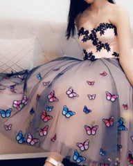Fairy Butterfly Tulle Ball Gown Midi Dress - RongMoon