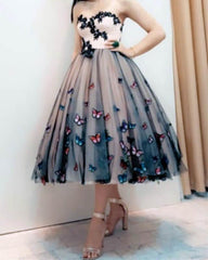 Fairy Butterfly Tulle Ball Gown Midi Dress - RongMoon