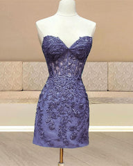 Strapless Corset Lace Bodycon Dress