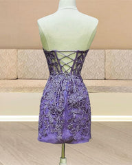 Strapless Corset Lace Bodycon Dress