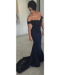 Lovely Lace Beaded V-neck Court Train Mermaid Bridesmaid Dresses