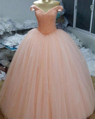 Sequins Beaded Corset Tulle Ball Gown Wedding Dresses V-neck Off The Shoulder