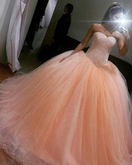 Fully Crystal Beaded Sweetheart Drop Waistline Tulle Wedding Ball Gown Dresses