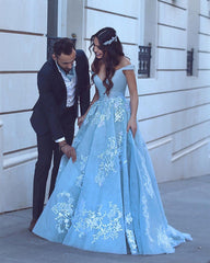 Elegant V-neck Off Shoulder Prom Dresses Ball Gowns