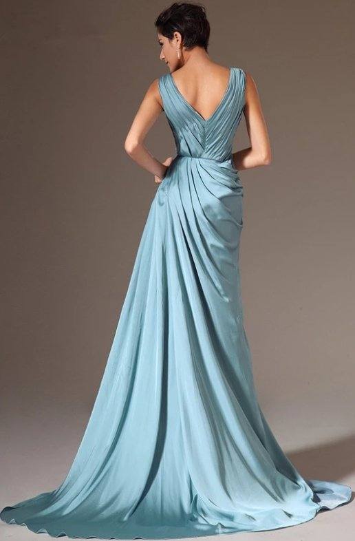 Plus Size Evening Dresses Mermaid V-neck Slit Sexy Long Formal Party Evening Gown Prom Dresses Robe De Soiree - RongMoon