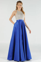 Beading Halter Prom Dresses