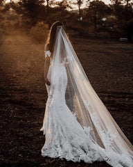 Elegant Lace Mermaid Wedding Dresses Off The Shoulder