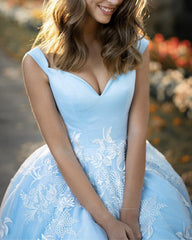 Princess Ball Gown Prom Dresses Off The Shoulder