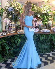 Mermaid Sweetheart Satin Bridesmaid Dresses