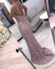 Mermaid Lace Sweetheart Spaghetti Straps Dresses