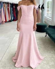 Mermaid Soft Pink Prom Dress