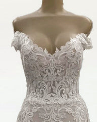 Mermaid Appliques Wedding Dresses Off The Shoulder