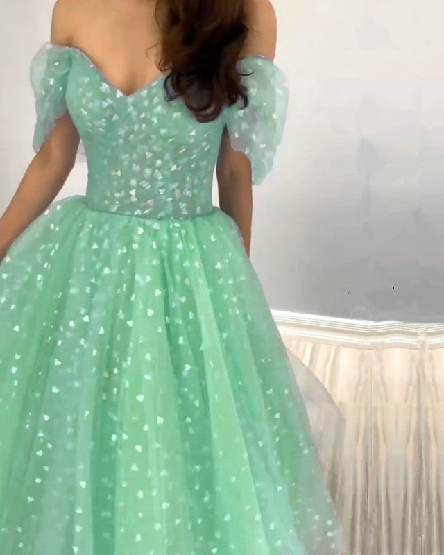 Mint Green Heart Dress