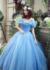 Ball-Gown/Princess Scoop Neck Floor Length Chiffon Prom Dress