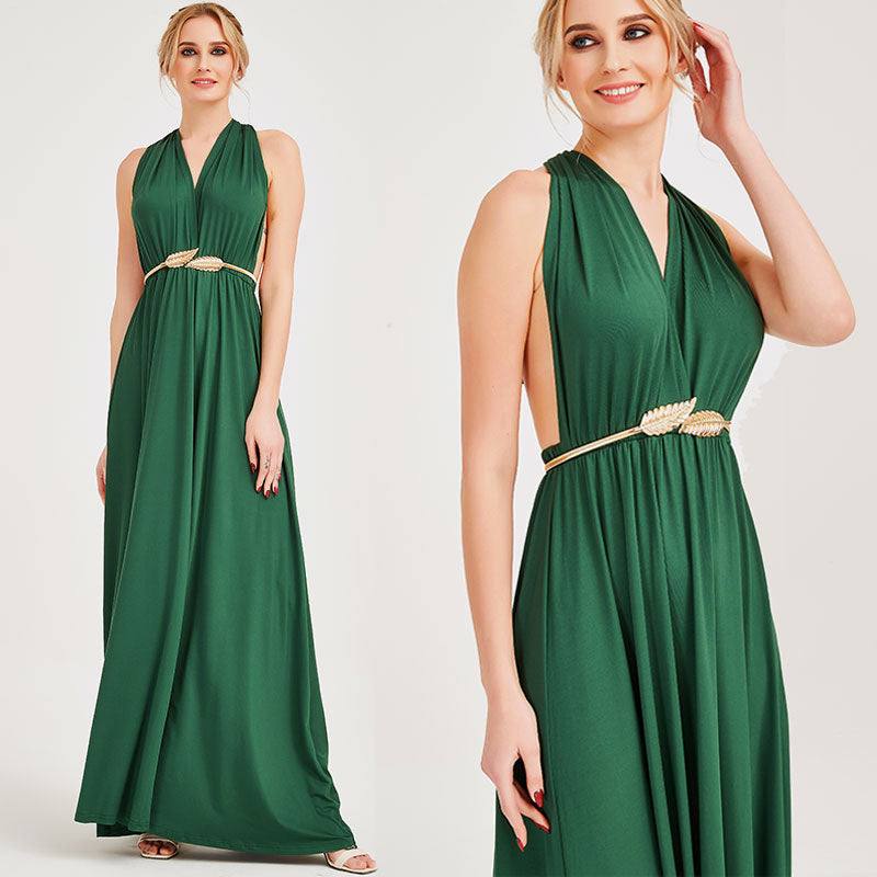 Green Infinity Convertible Beach Wedding Bridesmaid Dresses - RongMoon