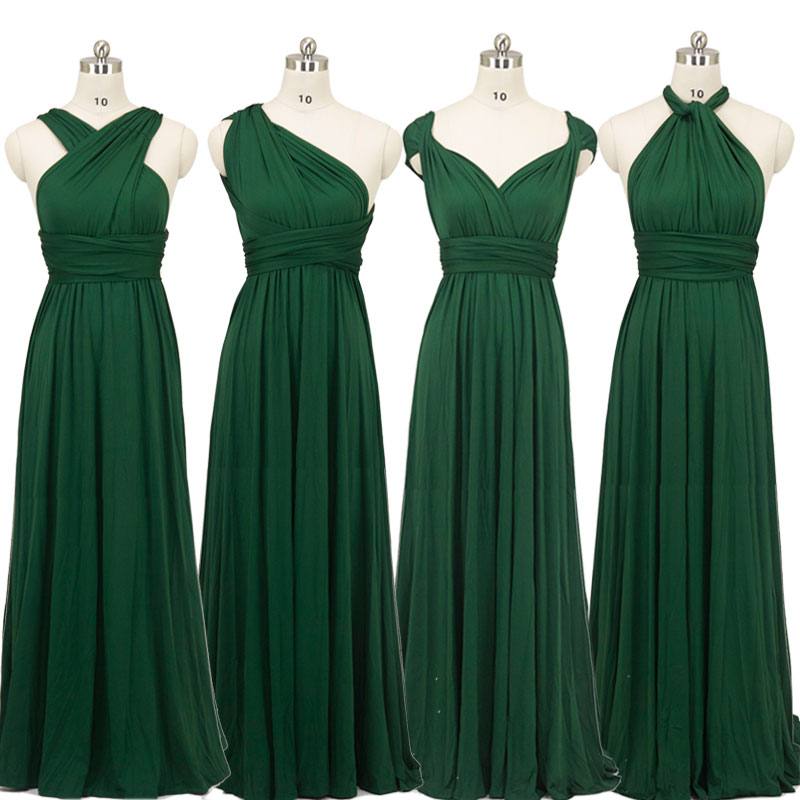 Green Infinity Convertible Beach Wedding Bridesmaid Dresses - RongMoon