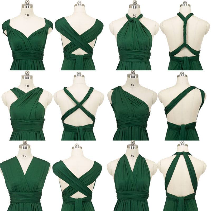 Green Infinity Convertible Beach Wedding Bridesmaid Dresses - RongMoon