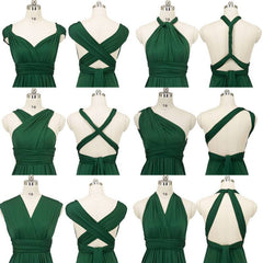 Green Infinity Convertible Beach Wedding Bridesmaid Dresses - RongMoon