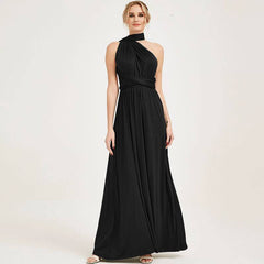 Black Infinity Convertible Beach Wedding Bridesmaid Dresses - RongMoon