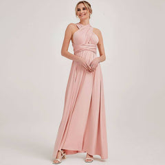 Blush Infinity Wrap-around Convertible Gown - RongMoon