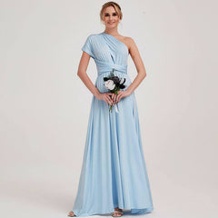 Cornflower Blue Infinity Wrap Convertible Beach Wedding Bridesmaid Dresses - RongMoon