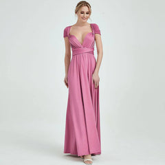 Regular Size Dusty Rose Infinity Wrap Bridesmaid Dresses - RongMoon