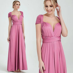 Regular Size Dusty Rose Infinity Wrap Bridesmaid Dresses - RongMoon