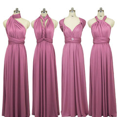 Plus Size Dusty Rose Endless Beach Wedding Bridesmaid Dresses - RongMoon