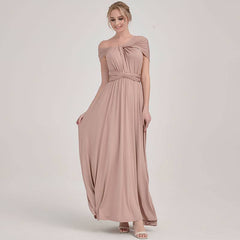 Mocca Endless Ways Beach Wedding Bridesmaid Dress - RongMoon