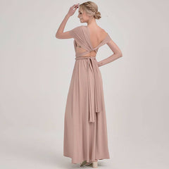 Mocca Endless Ways Beach Wedding Bridesmaid Dress - RongMoon
