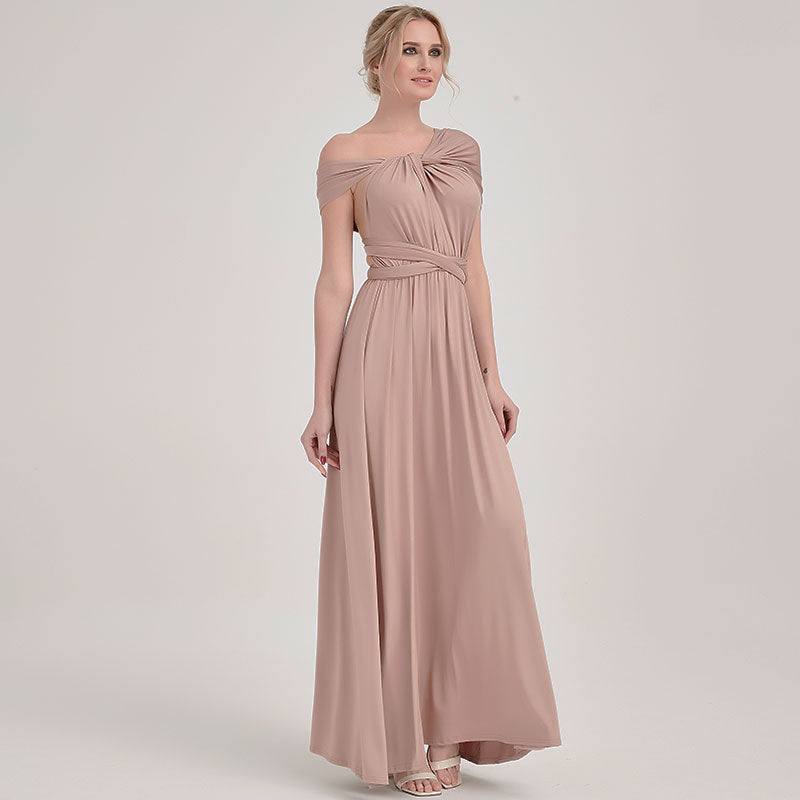 Mocca Endless Ways Beach Wedding Bridesmaid Dress - RongMoon