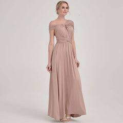 Mocca Endless Ways Beach Wedding Bridesmaid Dress - RongMoon
