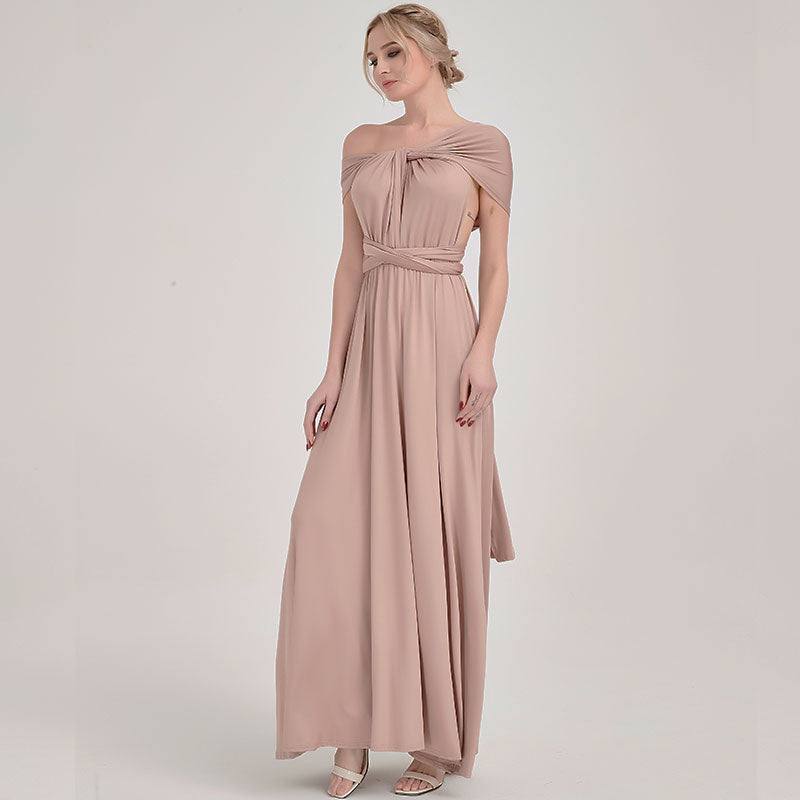 Mocca Endless Ways Beach Wedding Bridesmaid Dress - RongMoon