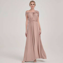 Mocca Endless Ways Beach Wedding Bridesmaid Dress - RongMoon