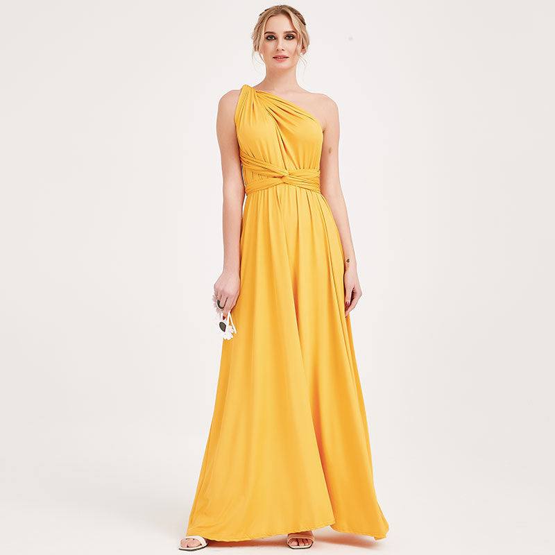 Ready to Ship Mustard Yellow Infinity Gown - RongMoon