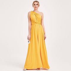 Ready to Ship Mustard Yellow Infinity Gown - RongMoon