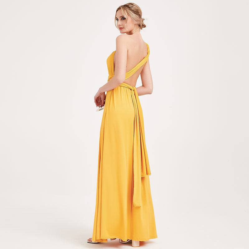 Ready to Ship Mustard Yellow Infinity Gown - RongMoon