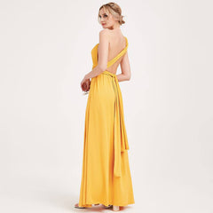 Ready to Ship Mustard Yellow Infinity Gown - RongMoon