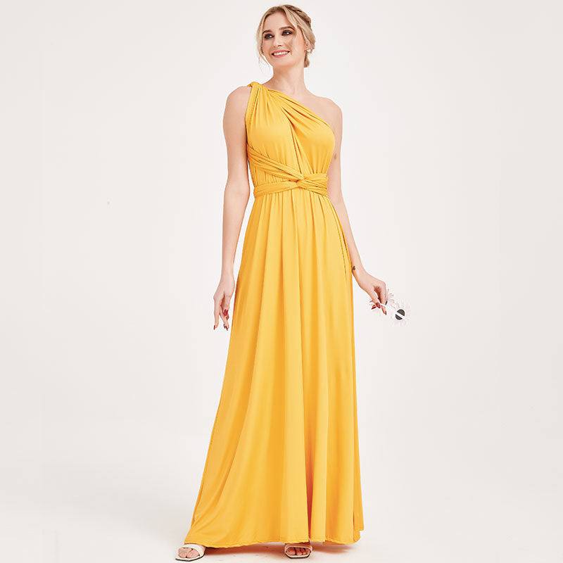 Ready to Ship Mustard Yellow Infinity Gown - RongMoon