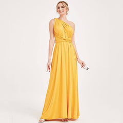 Ready to Ship Mustard Yellow Infinity Gown - RongMoon