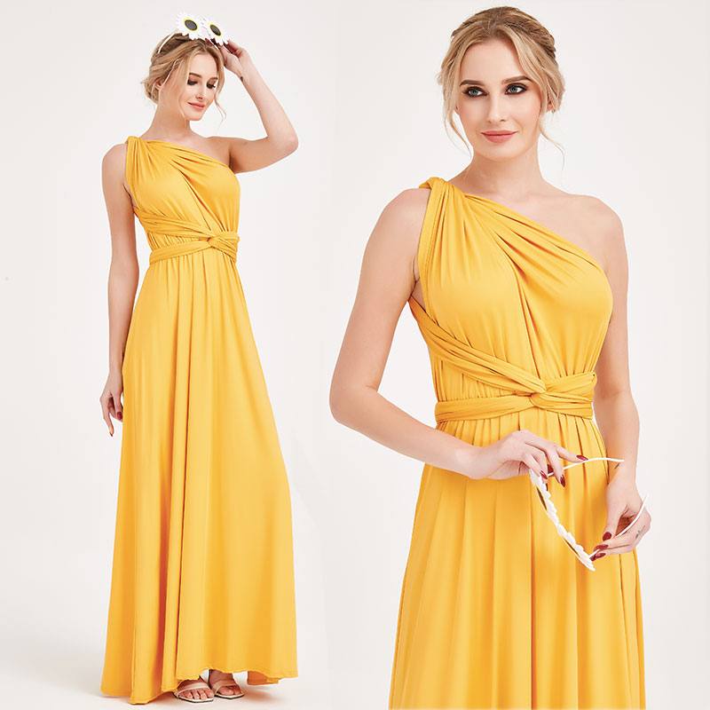Ready to Ship Mustard Yellow Infinity Gown - RongMoon