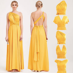 Ready to Ship Mustard Yellow Infinity Gown - RongMoon