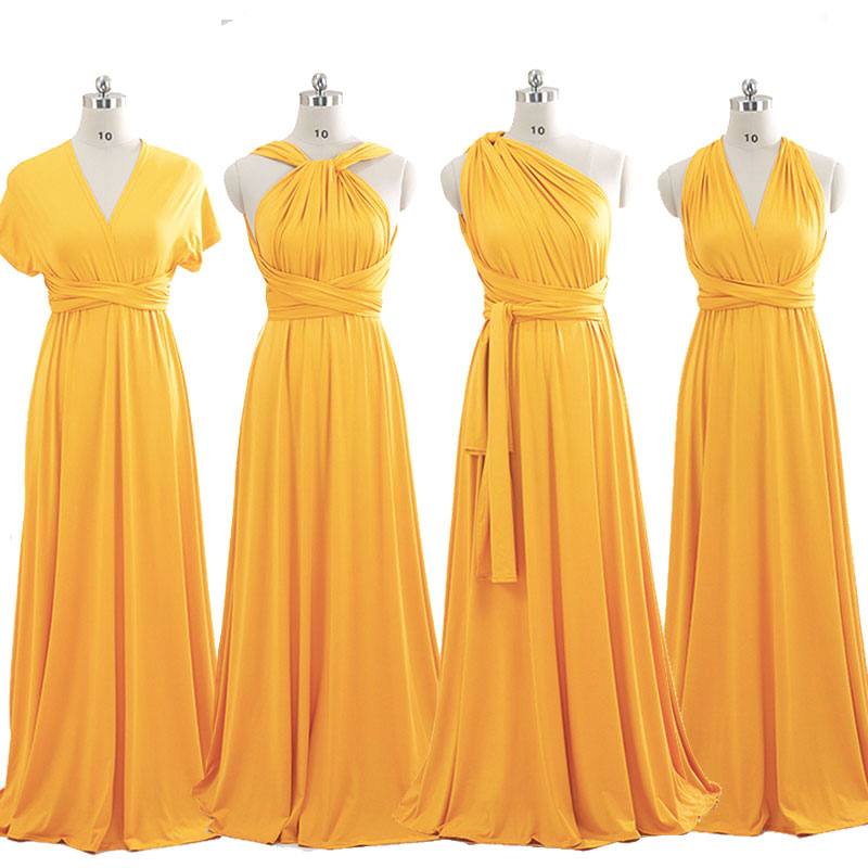 Ready to Ship Mustard Yellow Infinity Gown - RongMoon