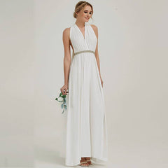 Off White Endless Ways Convertible Beach Wedding Bridesmaid Dresses - RongMoon