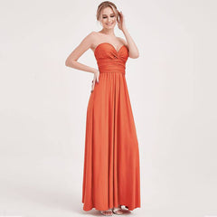 [Final Sale] Rust Infinity Wrap Gown Endless Ways Bridesmaid Dress - RongMoon