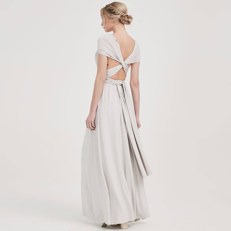 [Final Sale] Silver Gray Infinity Gown Ready to Ship - RongMoon