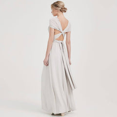 [Final Sale] Silver Gray Infinity Gown Ready to Ship - RongMoon